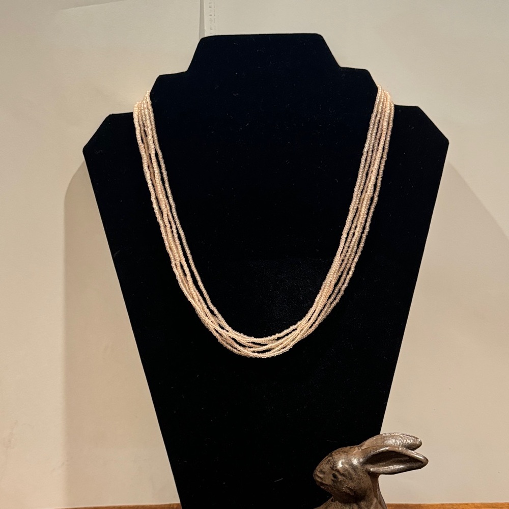 Multi-Strand Beaded Necklace by 1928 — 6-Strands, Glass Beads